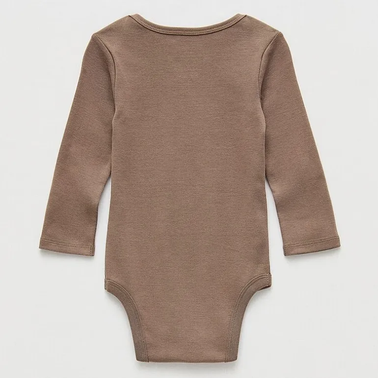 Okie Dokie Baby Boys Crew Neck Long Sleeve Rib Bodysuit