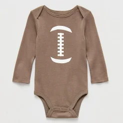 Okie Dokie Baby Boys Crew Neck Long Sleeve Rib Bodysuit