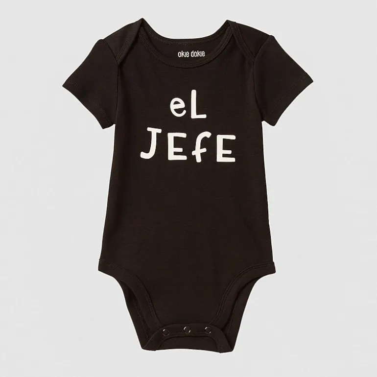 Okie Dokie Baby Boys Crew Neck Short Sleeve Rib Bodysuit