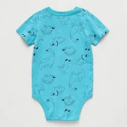 Okie Dokie Baby Boys Crew Neck Short Sleeve Bodysuit