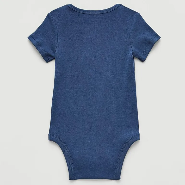Okie Dokie Baby Boys Crew Neck Short Sleeve Rib Bodysuit