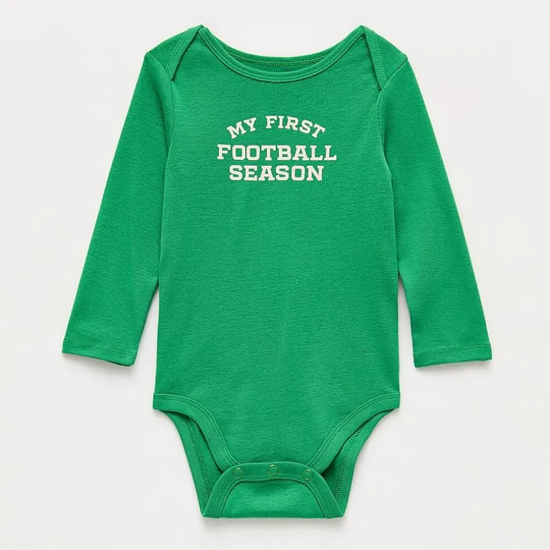 Okie Dokie Baby Boys Crew Neck Long Sleeve Rib Bodysuit