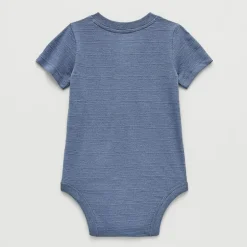 Okie Dokie Baby Boys Henley Neck Short Sleeve Bodysuit