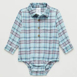 Okie Dokie Baby Boys Long Sleeve Bodysuit
