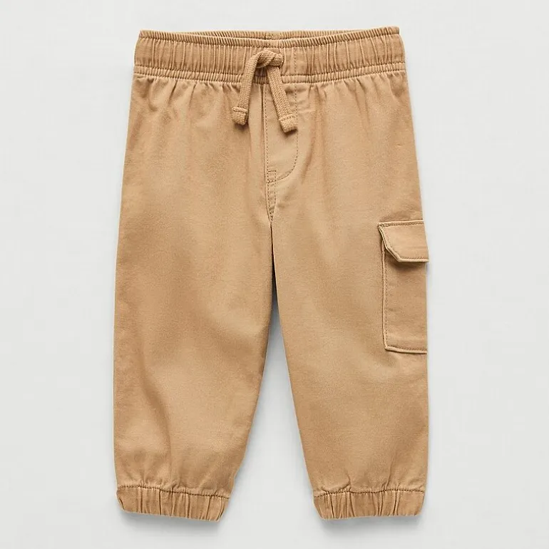 Okie Dokie Baby Boys Mid Rise Cuffed Cargo Pant