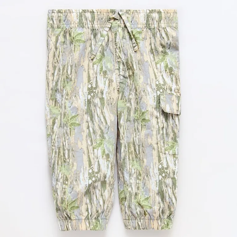 Okie Dokie Baby Boys Mid Rise Cuffed Cargo Pant