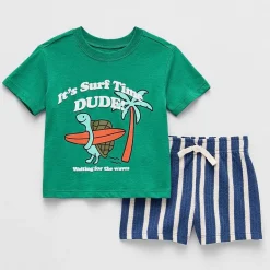 Okie Dokie Baby Boys 2-pc. Short Set
