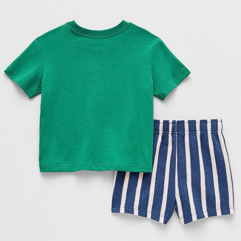 Okie Dokie Baby Boys 2-pc. Short Set