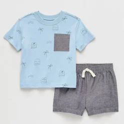 Okie Dokie Baby Boys 2-pc. Short Set