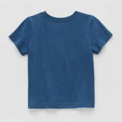Okie Dokie Baby Boys Round Neck Short Sleeve Regular Fit Graphic T-Shirt