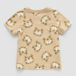 Okie Dokie Baby Boys Round Neck Short Sleeve Regular Fit Graphic T-Shirt
