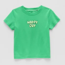 Okie Dokie Baby Boys Round Neck Short Sleeve Regular Fit Graphic T-Shirt