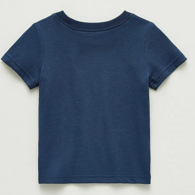 Okie Dokie Baby Boys Round Neck Short Sleeve Regular Fit Graphic T-Shirt