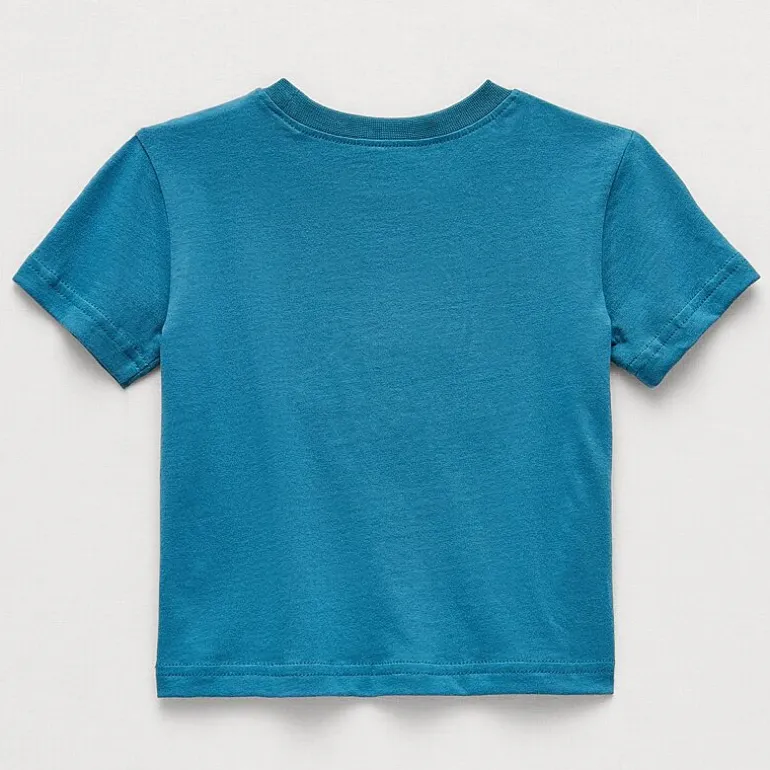 Okie Dokie Baby Boys Round Neck Short Sleeve Regular Fit Graphic T-Shirt