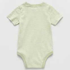 Okie Dokie Baby Boys Round Neck Short Sleeve Bodysuit