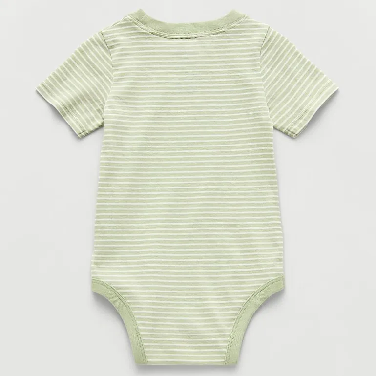 Okie Dokie Baby Boys Round Neck Short Sleeve Bodysuit