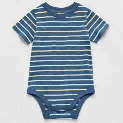 Okie Dokie Baby Boys Round Neck Short Sleeve Bodysuit