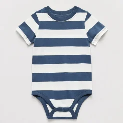 Okie Dokie Baby Boys Round Neck Short Sleeve Bodysuit