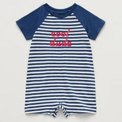 Okie Dokie Baby Boys Short Sleeve Romper