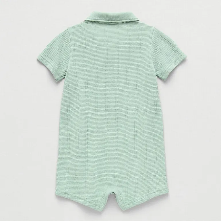 Okie Dokie Baby Boys Short Sleeve Romper