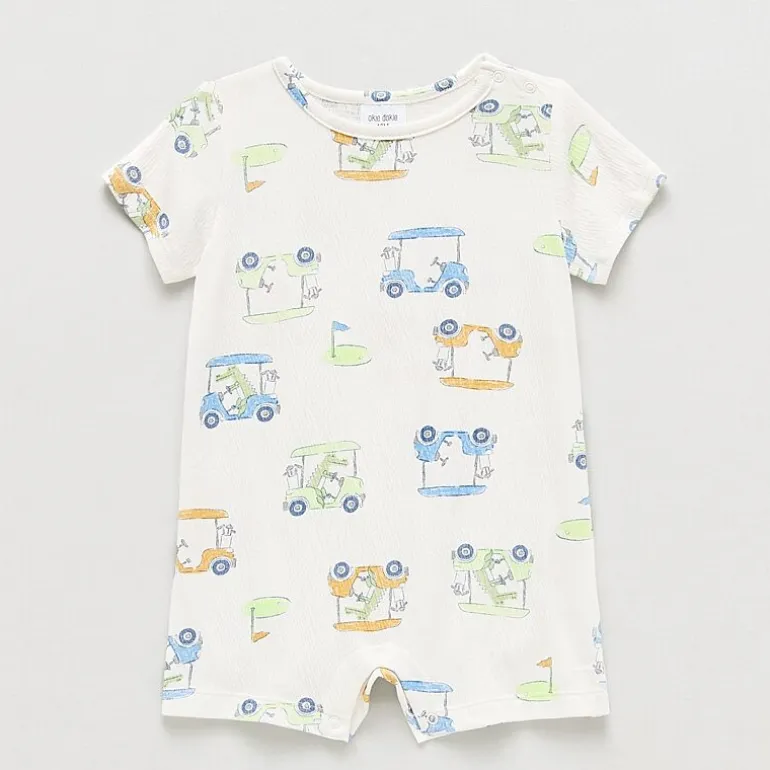 Okie Dokie Baby Boys Short Sleeve Romper