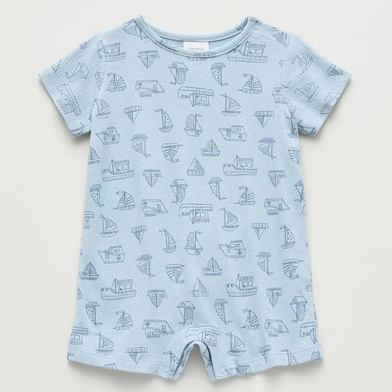Okie Dokie Baby Boys Short Sleeve Romper