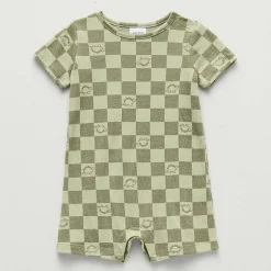 Okie Dokie Baby Boys Short Sleeve Romper