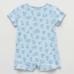 Okie Dokie Baby Boys Short Sleeve Romper