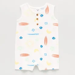Okie Dokie Baby Boys Sleeveless Romper