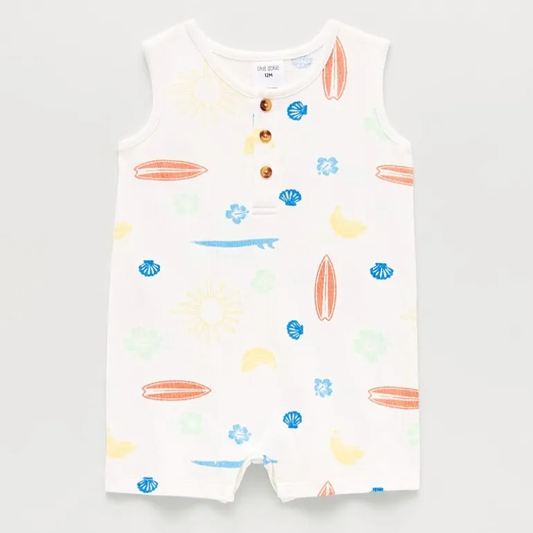 Okie Dokie Baby Boys Sleeveless Romper