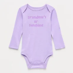 Okie Dokie Baby Girls Crew Neck Long Sleeve Rib Bodysuit