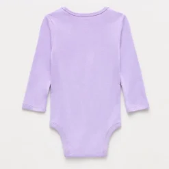 Okie Dokie Baby Girls Crew Neck Long Sleeve Rib Bodysuit