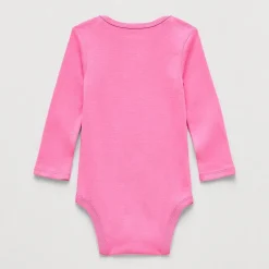 Okie Dokie Baby Girls Crew Neck Long Sleeve Rib Bodysuit
