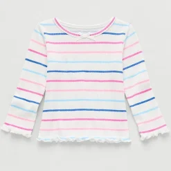 Okie Dokie Baby Girls Crew Neck Long Sleeve T-Shirt