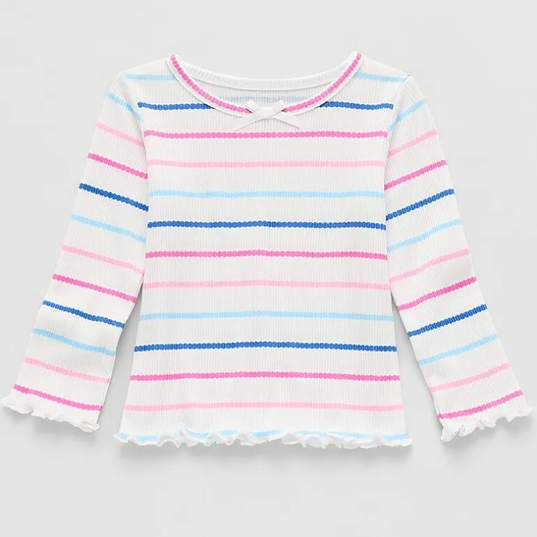 Okie Dokie Baby Girls Crew Neck Long Sleeve T-Shirt