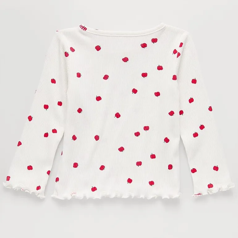 Okie Dokie Baby Girls Crew Neck Long Sleeve T-Shirt