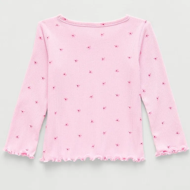 Okie Dokie Baby Girls Crew Neck Long Sleeve T-Shirt