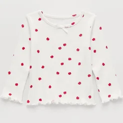 Okie Dokie Baby Girls Crew Neck Long Sleeve T-Shirt