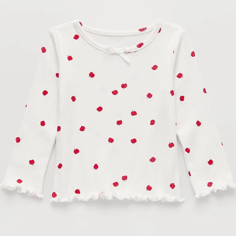 Okie Dokie Baby Girls Crew Neck Long Sleeve T-Shirt