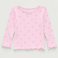 Okie Dokie Baby Girls Crew Neck Long Sleeve T-Shirt