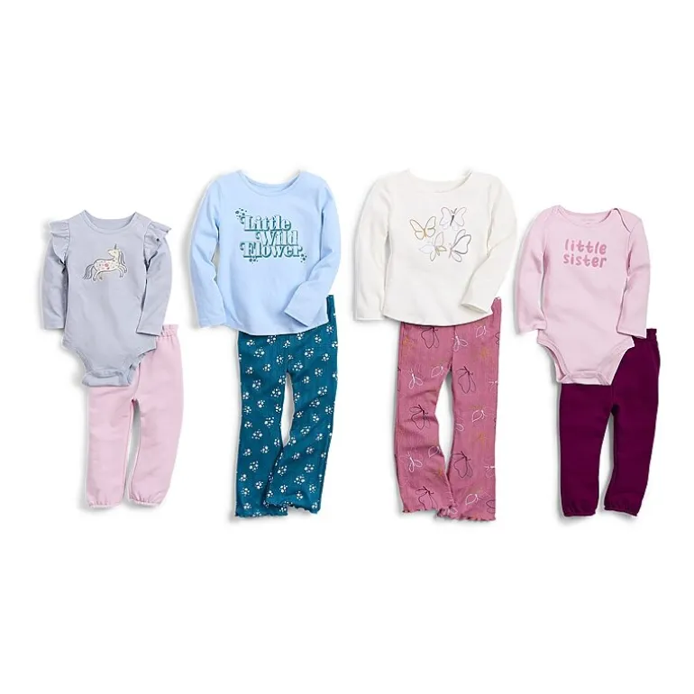 Okie Dokie Baby Girls Cuffed Regular Fit Pull-On Pant