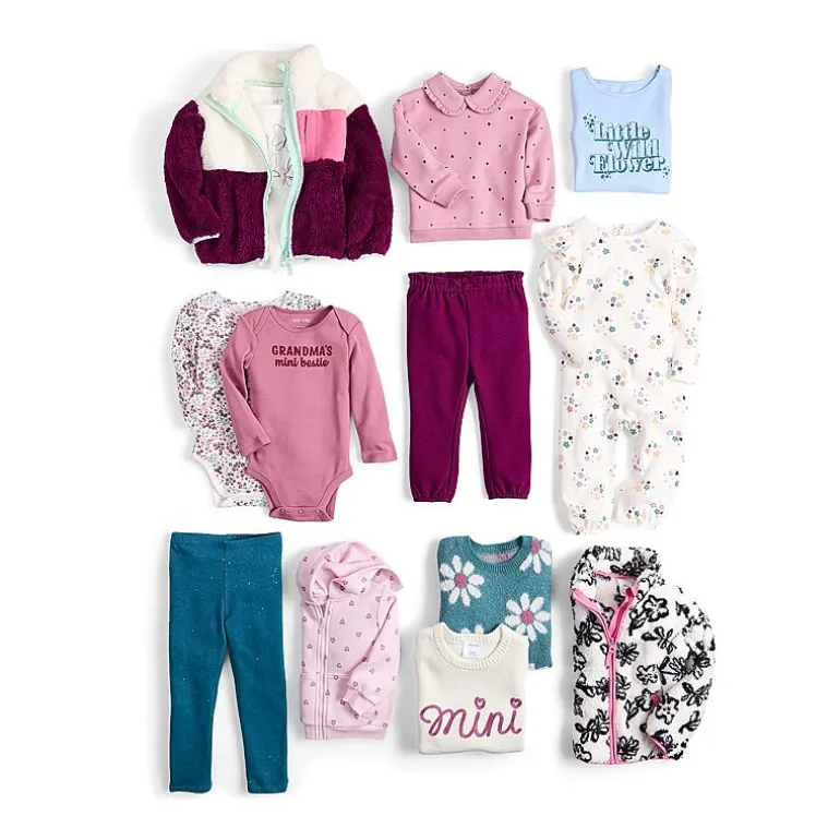 Okie Dokie Baby Girls Cuffed Regular Fit Pull-On Pant
