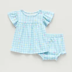 Okie Dokie Baby Girls Flutter 2-pc. Dress Set