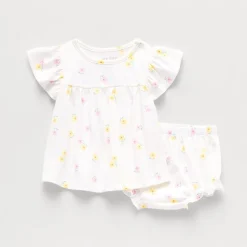 Okie Dokie Baby Girls Flutter 2-pc. Dress Set