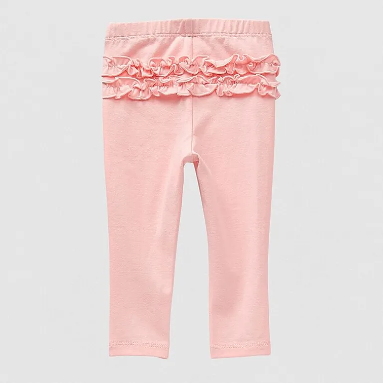 Okie Dokie Baby Girls Full Length Ruffle Back Leggings