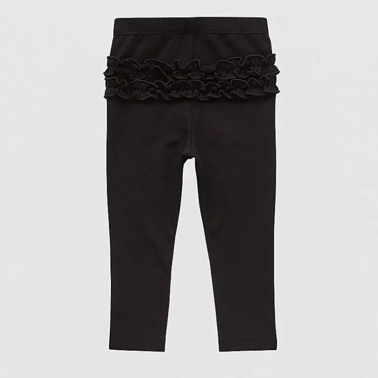 Okie Dokie Baby Girls Full Length Ruffle Back Leggings