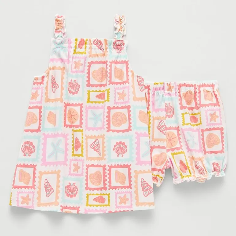 Okie Dokie Baby Girls 2-pc. Dress Set