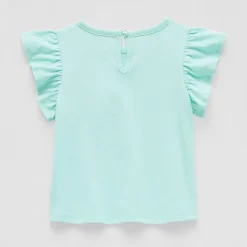 Okie Dokie Baby Girls Round Neck Short Sleeve Regular Fit Graphic T-Shirt