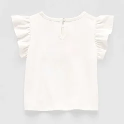 Okie Dokie Baby Girls Round Neck Short Sleeve Regular Fit Graphic T-Shirt