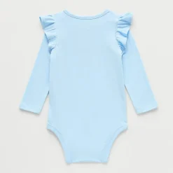 Okie Dokie Baby Girls Round Neck Long Sleeve Bodysuit